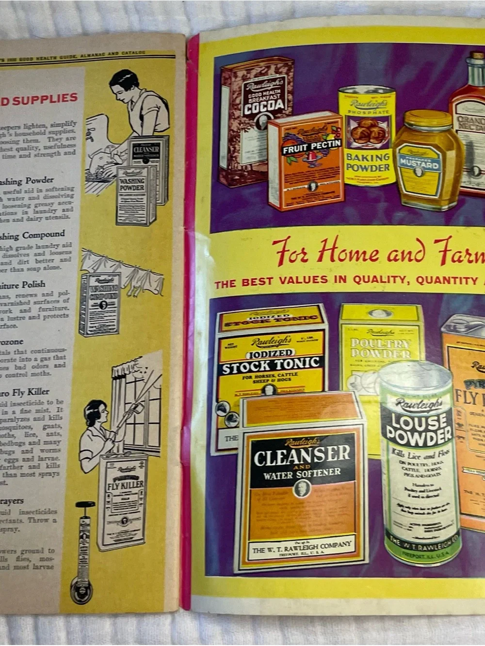 Rawleigh’s Good Health Guide Almanac Catalog 1936